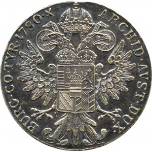 Austria, Maria Teresa, talar 1780, Wiedeń, nowe bicie