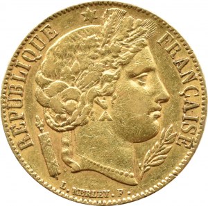 France, Second Republic, Ceres, 20 francs 1851, Paris
