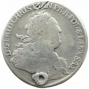 Polska/Saksonia, Fryderyk Krystian, 2/3 talara 1763 I.F.ô.F., Lipsk
