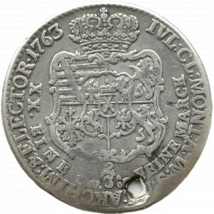 Polska/Saksonia, Fryderyk Krystian, 2/3 talara 1763 I.F.ô.F., Lipsk