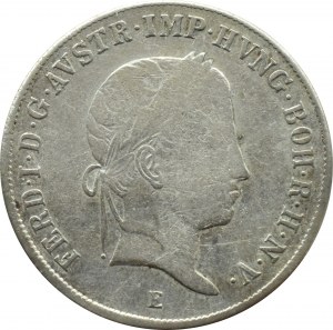Austria, Ferdinand I, 20 krajcars 1840 E, Karlsburg