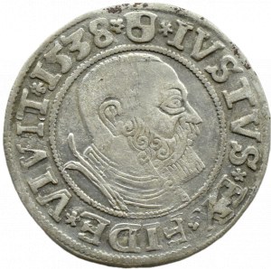 Ducal Prussia, Albrecht, Prussian penny 1538, Königsberg