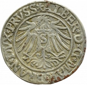 Ducal Prussia, Albrecht, Prussian penny 1538, Königsberg