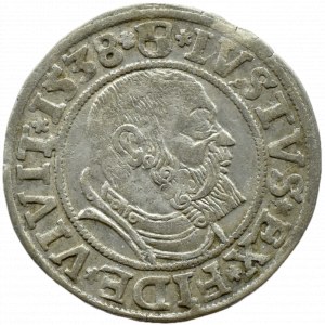 Ducal Prussia, Albrecht, Prussian penny 1538, Königsberg