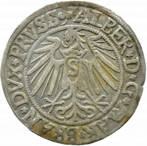 Ducal Prussia, Albrecht, Prussian penny 1541, Königsberg LONG BRODA