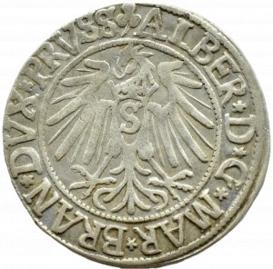 Ducal Prussia, Albrecht, Prussian penny 1541, Königsberg LONG BRODA