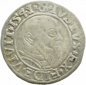 Ducal Prussia, Albrecht, Prussian penny 1541, Königsberg LONG BRODA