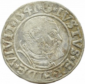 Ducal Prussia, Albrecht, Prussian penny 1541, Königsberg SHORT BRODY