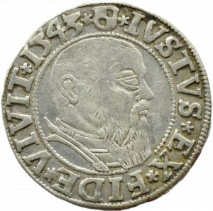 Ducal Prussia, Albrecht, Prussian penny 1543, Königsberg EXISTING COLLEGE