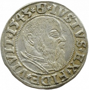 Ducal Prussia, Albrecht, Prussian penny 1543, Königsberg EXISTING COLLEGE