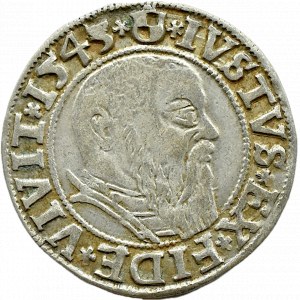 Ducal Prussia, Albrecht, Prussian penny 1543, Königsberg EXISTING COLLEGE