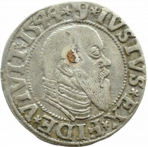 Ducal Prussia, Albrecht, Prussian penny 1544, Königsberg, REVERSE 