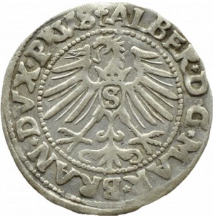 Ducal Prussia, Albrecht, Prussian penny 1547, Königsberg, RARE and NICE