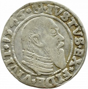 Ducal Prussia, Albrecht, Prussian penny 1546, Königsberg, RARE ANNIVERSARY