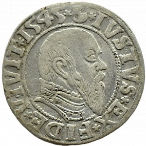 Ducal Prussia, Albrecht, Prussian penny 1545, Königsberg