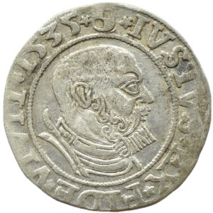 Ducal Prussia, Albrecht, Prussian penny 1535, Königsberg ROZETKI