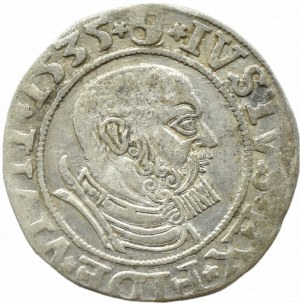 Ducal Prussia, Albrecht, Prussian penny 1535, Königsberg ROZETKI