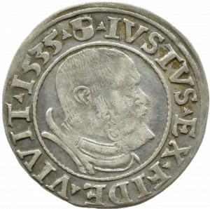 Ducal Prussia, Albrecht, Prussian penny 1535, Königsberg THREE