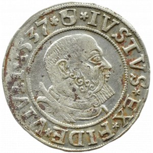 Prusy Książęce, Albrecht, grosz pruski 1537, Królewiec