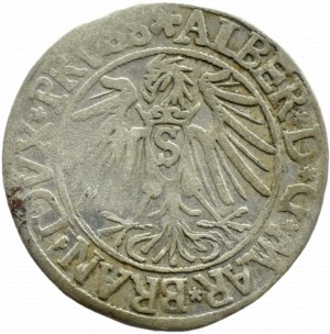 Ducal Prussia, Albrecht, Prussian penny 1540, Königsberg EFFECTIVE DESTRUCTION