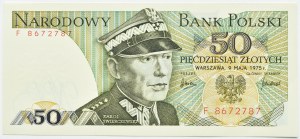 People's Republic of Poland, Gen. K. Świerczewski, 50 zloty 1975, series F, UNC