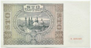 General Government, 100 zloty 1941, series A, Kraków