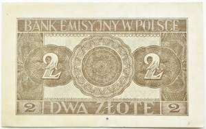 General Government, 2 zloty 1941, AE series, Cracow