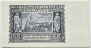 General Government, 20 zloty 1940, series G, Kraków