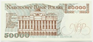 PRL, St. Staszic, 50,000 zloty 1989, AC series, UNC