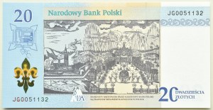 Third Republic, 300th Anniversary of the Coronation of the Jasna Gora Image, 20 zloty 2017,UNC