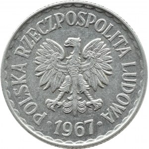 PRL, 1 zloty 1967, Warsaw, rarer vintage