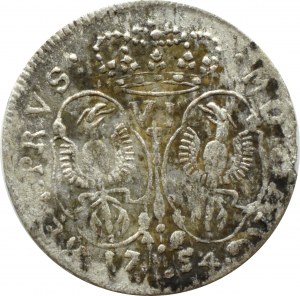 Germany, Prussia, Frederick II the Great, sixpence 1754 E, Königsberg