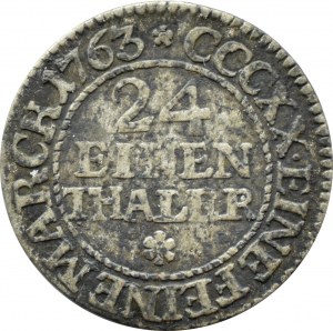 Augustus III Saxon, 1/24 thaler (penny) 1763 E.D.C., Leipzig
