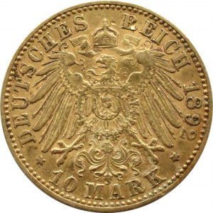 Germany, Prussia, Wilhelm II, 10 marks 1892 A, Berlin, VERY RARE