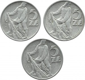 People's Republic of Poland, Fisherman, Lot 5 gold 1958-1960, Warsaw