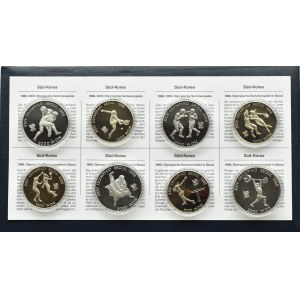 Korea Południowa, set monet 1000-2000 won 1988, Igrzyska Olimpijskie Seul 1988, Tedzon