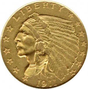USA, Indian, $2 1/2 1911, Philadelphia