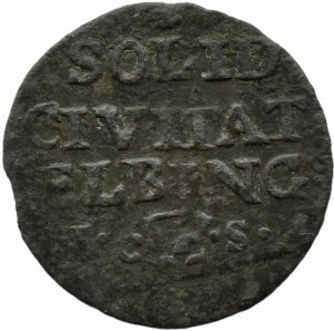 August III Sas, 1763 ICS shilling, Elblag