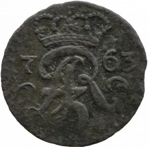 August III Sas, 1763 ICS shilling, Elblag