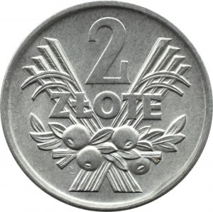 PRL, Berry, 2 zloty 1970, Warsaw, UNC, sharp 