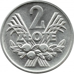 PRL, Jagody, 2 złote 1958, Warszawa, PIĘKNE