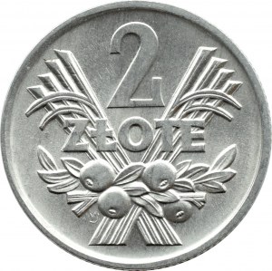 PRL, Berry, 2 zloty 1974, Warsaw, UNC