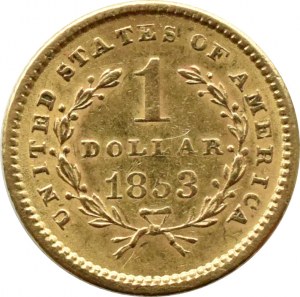 USA, 1 dolar 1853, Filadelfia
