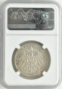 Germany, Schaumburg-Lippe, Georg, 3 marks 1911, Berlin, NGC MS62