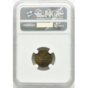 II RP, 2 grosze 1923, Warszawa, NGC MS63