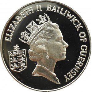 Wielka Brytania/Guernsey, 2 funty 1986, XIII Igrzyska Wspólnoty, PROOF, UNC