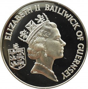 Great Britain/Guernsey, £2 1986, 13th Community Games, PROOF, UNC