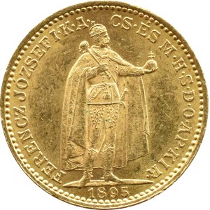 Austro-węgry, Franciszek Józef I, 20 koron 1895, Kremnica, UNC-
