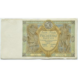 II RP, 50 złotych 1925, seria G, Warszawa, RZADKIE