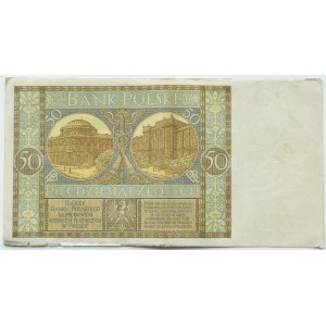 II RP, 50 złotych 1925, seria G, Warszawa, RZADKIE